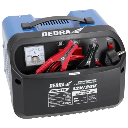   DEDRA DEP030 Egyenirányító indítás funkcióval 12/24V 20-350Ah