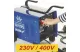 DEDRA DESA195 Transzformátoros hegesztőgép 180A 230V/400V, ipari dugó, forrasztókábel, elektródatartó, védopajzs, kefe, kalapács