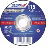 DEDRA F13321 125x1,0x22,2 rozsdamentes acélra