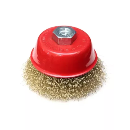 DEDRA F36-100 Réz harang drótkefe 100mm, menet M14