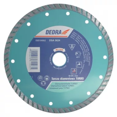 DEDRA H1100 Turbó gyémánttárcsa 115mm/22,2