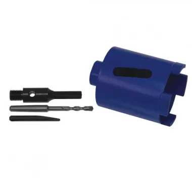 DEDRA H1222 Gyémánt koronafúró komplett (beton, csempe, kő) 82mm, hossz 75mm