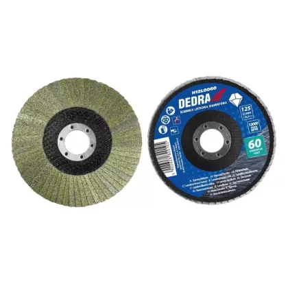 DEDRA H12L0120 Gyémánt lamellás csiszolókorong 125x22mm, gr.120
