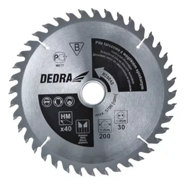 DEDRA H14024D Karbidos körfűrészlap fához 140x24x12,75mm