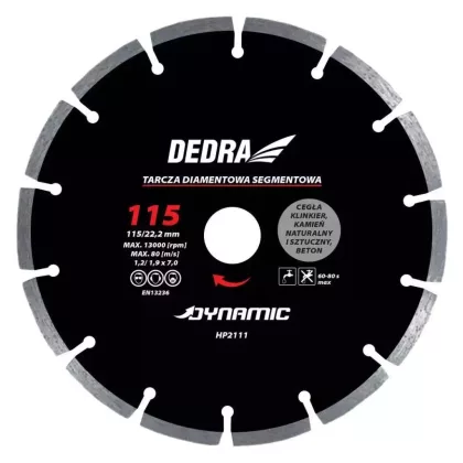   DEDRA HP2112 Szegmentált gyémánt csiszolótárcsa 125mm/22,2mm Dynamic