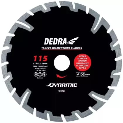 DEDRA HP2131 Super -Segment gyémánttárcsa 115/22,2mm Dynamic