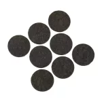 DEDRA M311.202 Öntapadó filcpárna készlet 8db, kerek, 25mm, bronz színű