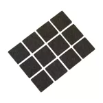 DEDRA M311.204 Öntapadó filcpárna készlet 12db, négyzet, 25mm, bronz színű