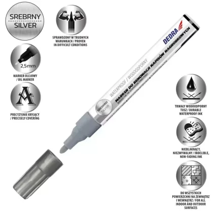   DEDRA M89Z72 Jelölő sírkövek felújításához ezüst 1db