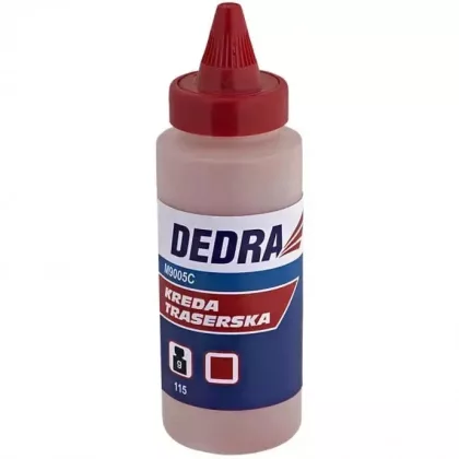 DEDRA M9005C Porfesték kréta 115g, piros