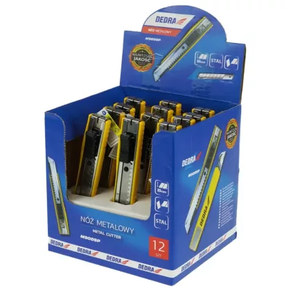 DEDRA M9009P Letörhető pengéjű fém kés 18mm