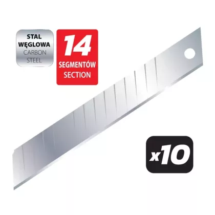   DEDRA M9041 Sűrűn metszett pengék 18 mm, 14 szegmens, 10 db