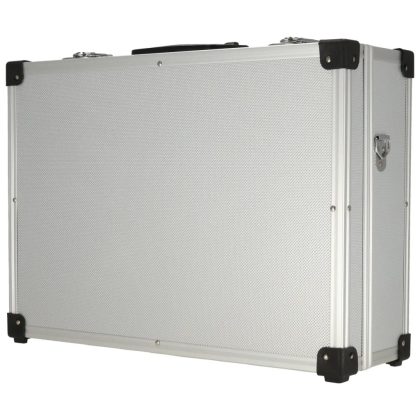 DEDRA N0001 Alumínium bőrönd 460x325x150, ezüstszínű