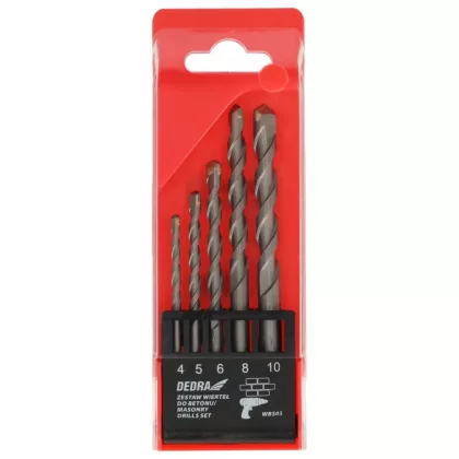 DEDRA WBS05 Fúrókészlet 4,5,6,8,10mm