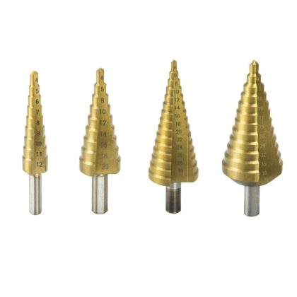   DEDRA WMST0430 Lépcsős fúró 4-30mm, HSS, Titán-nitrid bevonat