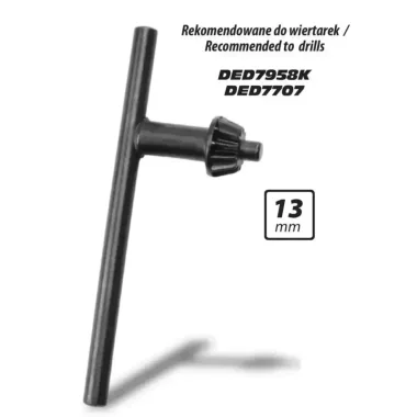 DEDRA YKS003 Fúró tokmánykulcs 13mm