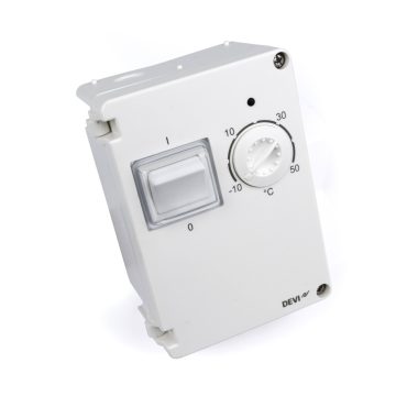 DEVIreg™ 610 Falra, csőre szerelhető termosztát -10...+50°C   230V