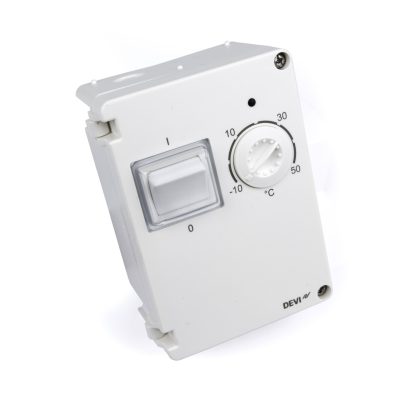   DEVIreg™ 610 Falra, csőre szerelhető termosztát -10...+50°C   230V