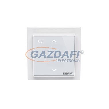 DEVIreg™ Smart Falba süllyeszthető érintőképernyős Wi-Fi termosztát intelligens időzítővel. Tiszta fehér 230V