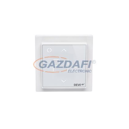   DEVIreg™ Smart Falba süllyeszthető érintőképernyős Wi-Fi termosztát intelligens időzítővel. Sarki fehér 230V