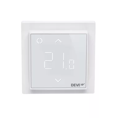 DEVIreg™ Smart Falba süllyeszthető érintőképernyős Wi-Fi termosztát intelligens időzítővel. Fekete 230V DEVIreg™ Smart Falba süllyeszthető érintőképernyős Wi-Fi termosztát intelligens időzítővel. Fekete 230V