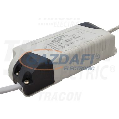 TRACON DLDD12W Fényerő-szabályozható meghajtó a LED-DL-12 panelekhez 220-240 V, 50 Hz, 12 W, 300 mA
