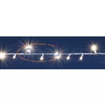   HOME DLI 40/WW LED-es sorolható fényfüzér, meleg fehér, 2 m