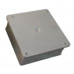   TRACON DN200X200 Mounting box plastic, wall-mounted, gray 200 × 200mm, IP44