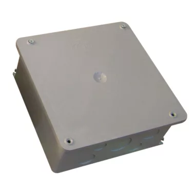 TRACON DN200X200 Szerelődoboz műanyag, falon kívüli, szürke 200×200mm, IP44