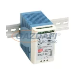   Mean Well DRC-100B Kétkimenetes sínre pattintható tápegység és akkumulátor töltő, 100 W