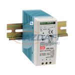   Mean Well DRC-60A Kétkimenetes sínre pattintható tápegység és akkumulátor töltő, 60 W