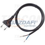 TRACON DVKE2X0-75 Cablu de conectare cu stecher Euro negru