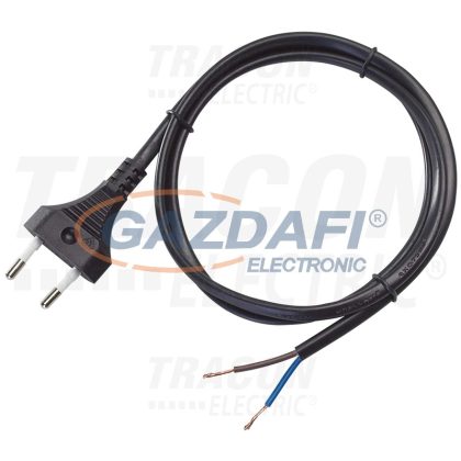 TRACON DVKE2X1-0 Cablu de conectare cu stecher Euro negru
