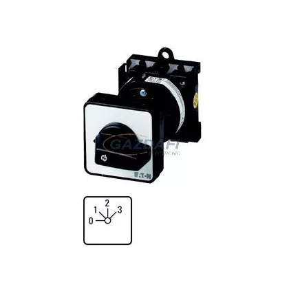 EATON 062581 T0-2-8241/Z Vezérl. fokozatkapcsoló 1p 20A közéépíthető