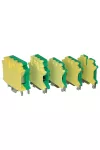 ELMARK sínre húzható ipari sorkapocs, 108A, 16JD, 2.5-25mm2, zöld-sárga