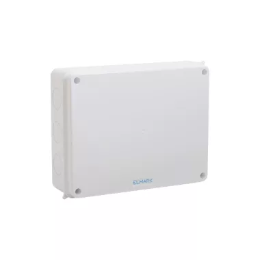 Cutie de joncțiune ELMARK, montată pe perete, cu capac transparent, 255x200x80mm, IP65