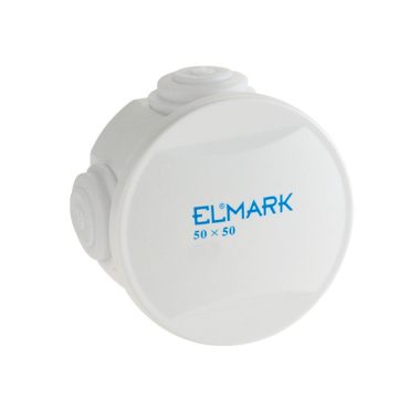 ELMARK E-8070 FALON KÍVÜLI VÍZÁLLÓ KÖTDOBOZ, d=50mm, IP44