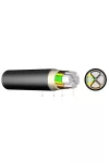 E-AY2Y-O 4x95 mm2 PVC szigetelésű erősáramú kábel alumínium vezetővel, PE külső köpennyel 0,6/1kV  fekete