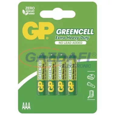 GP B1211 ELEM GREENCELL R03 4db/bliszter (B1211)