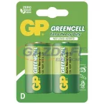 GP B1241 ELEM GREENCELL R20 2db/bliszter (B1241)