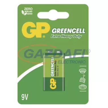 GP B1251 ELEM GREENCELL 6F22 1db/bliszter (B1251)
