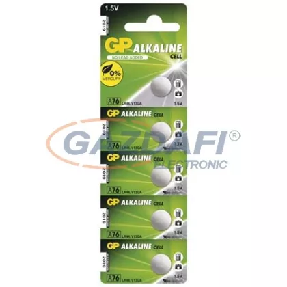 GP B1376 GP GOMBELEM LR44 (A76F) 5db/bliszter (B1376)