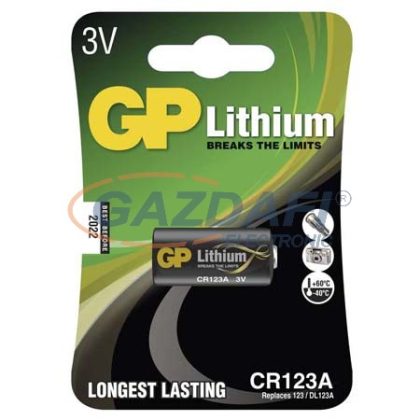 GP B1501 ELEM FOTOLITH. CR123A 1db/bliszter (B1501)