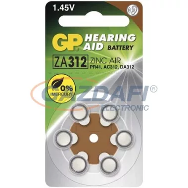 GP B3512 ELEM HALLÓKÉSZÜLÉKEKBE ZA312 6db/bliszter