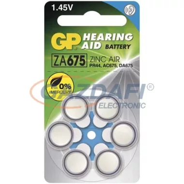 GP B3575 ELEM HALLÓKÉSZÜLÉKEKBE ZA675 6db/bliszter