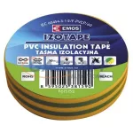EMOS F615152 SZIGETELŐSZALAG PVC 15/10 ZÖLD-SÁRGA