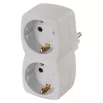 EMOS P00252 ELOSZTÓ 2× FEHÉR SCHUKO