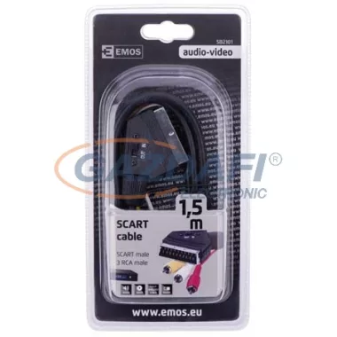 EMOS SB2101 SCART/M-3RCA/M CSATLAKOZÓ KÁBEL 1,5M EMOS SB2101 SCART/M-3RCA/M CSATLAKOZÓ KÁBEL 1,5M