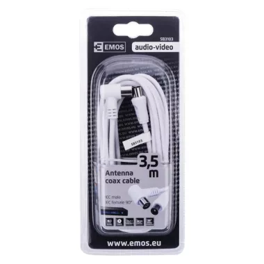 EMOS SB3103 ANTENNA KOAX KÁBEL 90° 3,5M (SB3103)