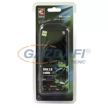 EMOS SB7302 USB 2.0 A/M-MINI B/M CSATLAKOZÓ KÁBEL 2M EMOS SB7302 USB 2.0 A/M-MINI B/M CSATLAKOZÓ KÁBEL 2M